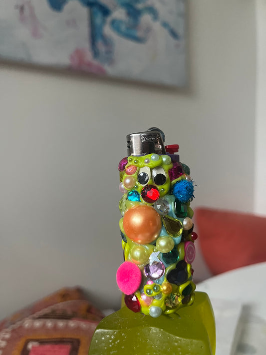 Bedazzled gloopy lighter