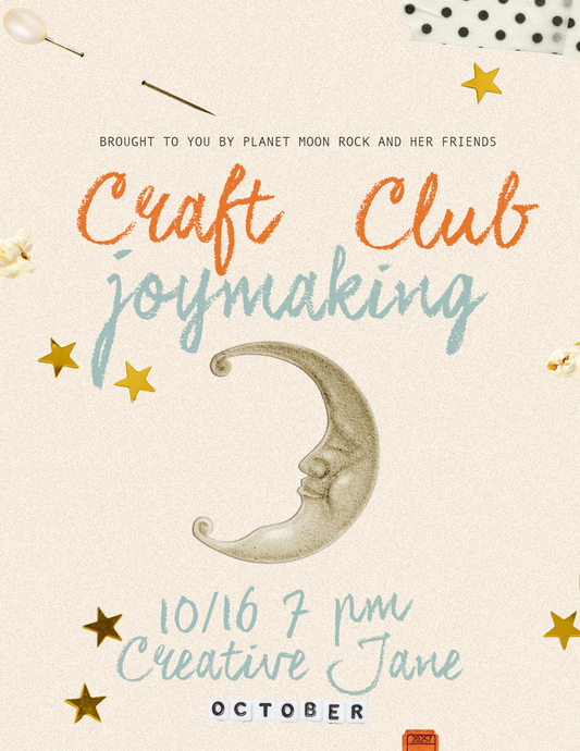 BRING YOUR OWN CRAFT - OCTOBER 16TH - CRAFT CLUB