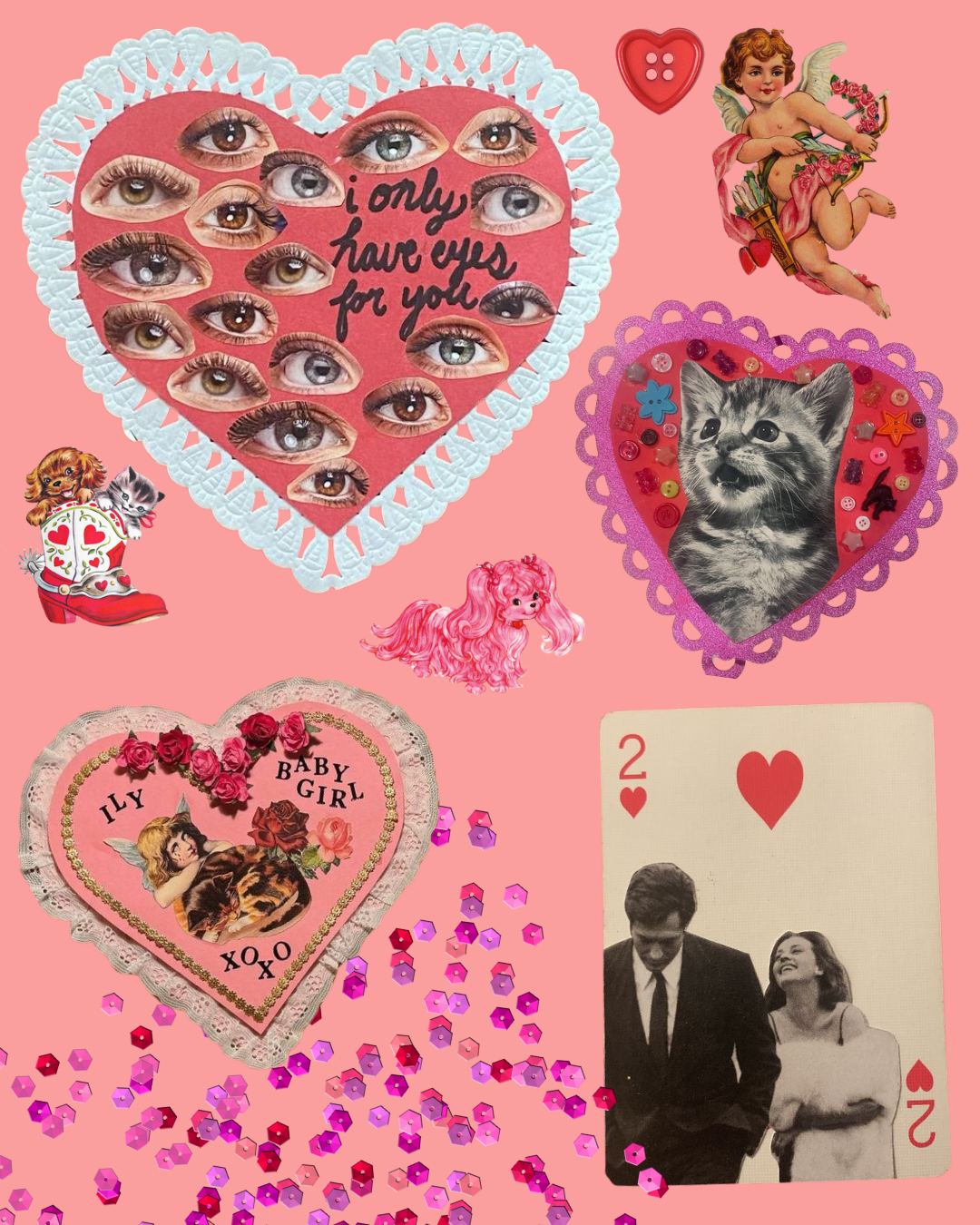 CRAFT CLUB - DIY COLLAGE VALENTINES - FEB 12