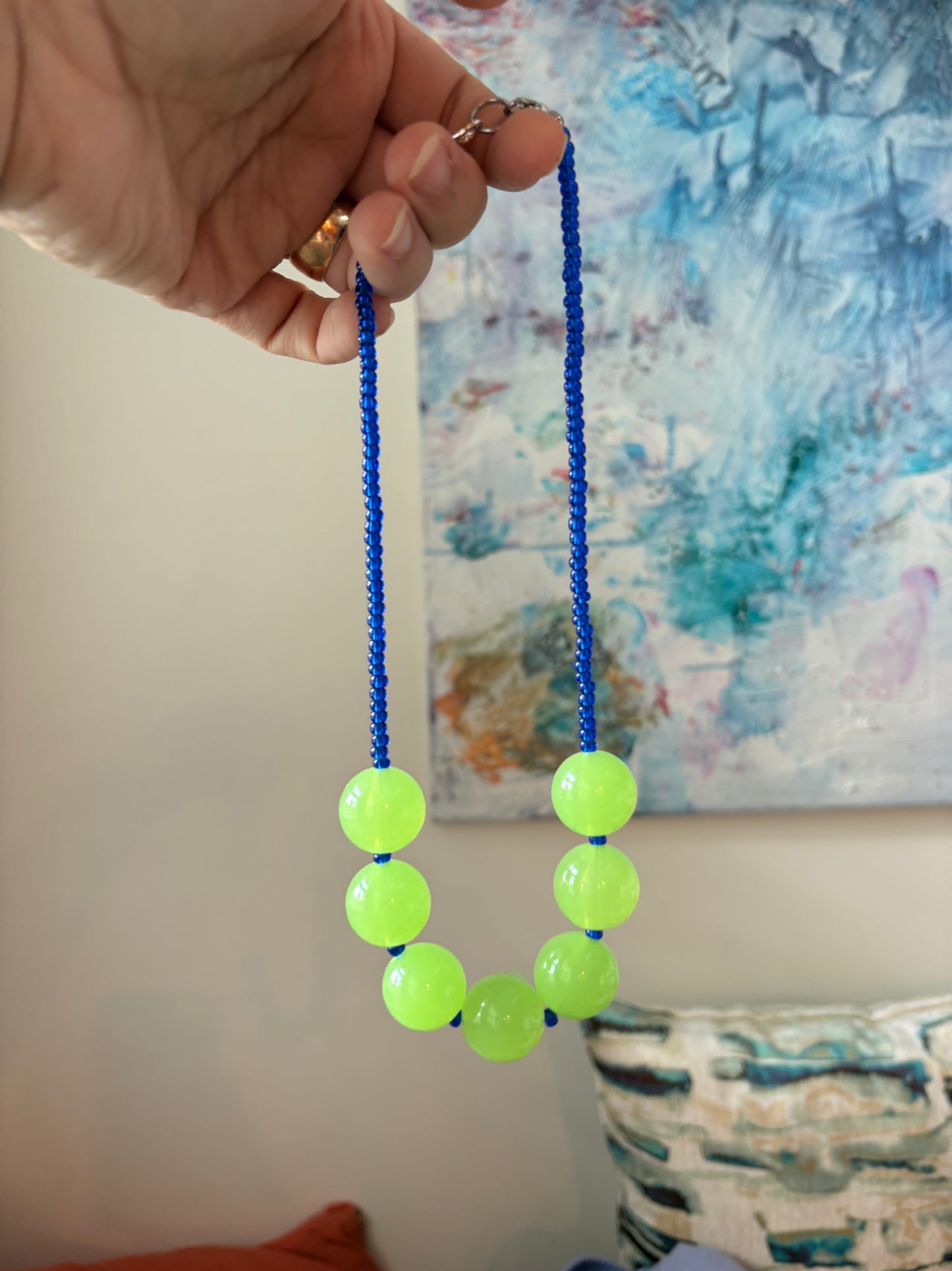 Green and Blues Necklace