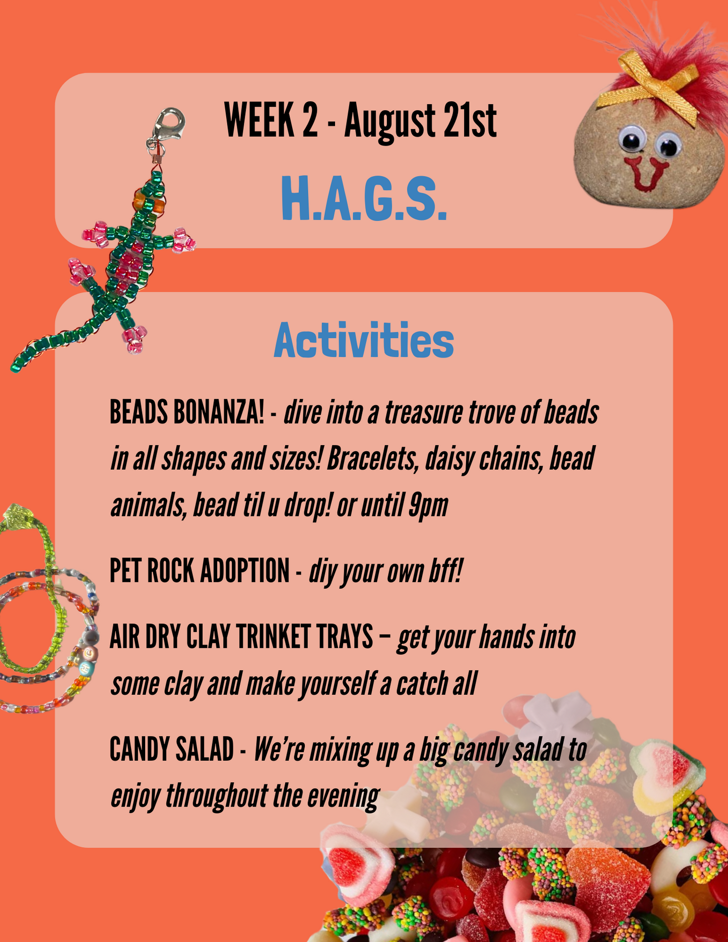 CRAFT CLUB WEEK TWO - AUGUST 21ST