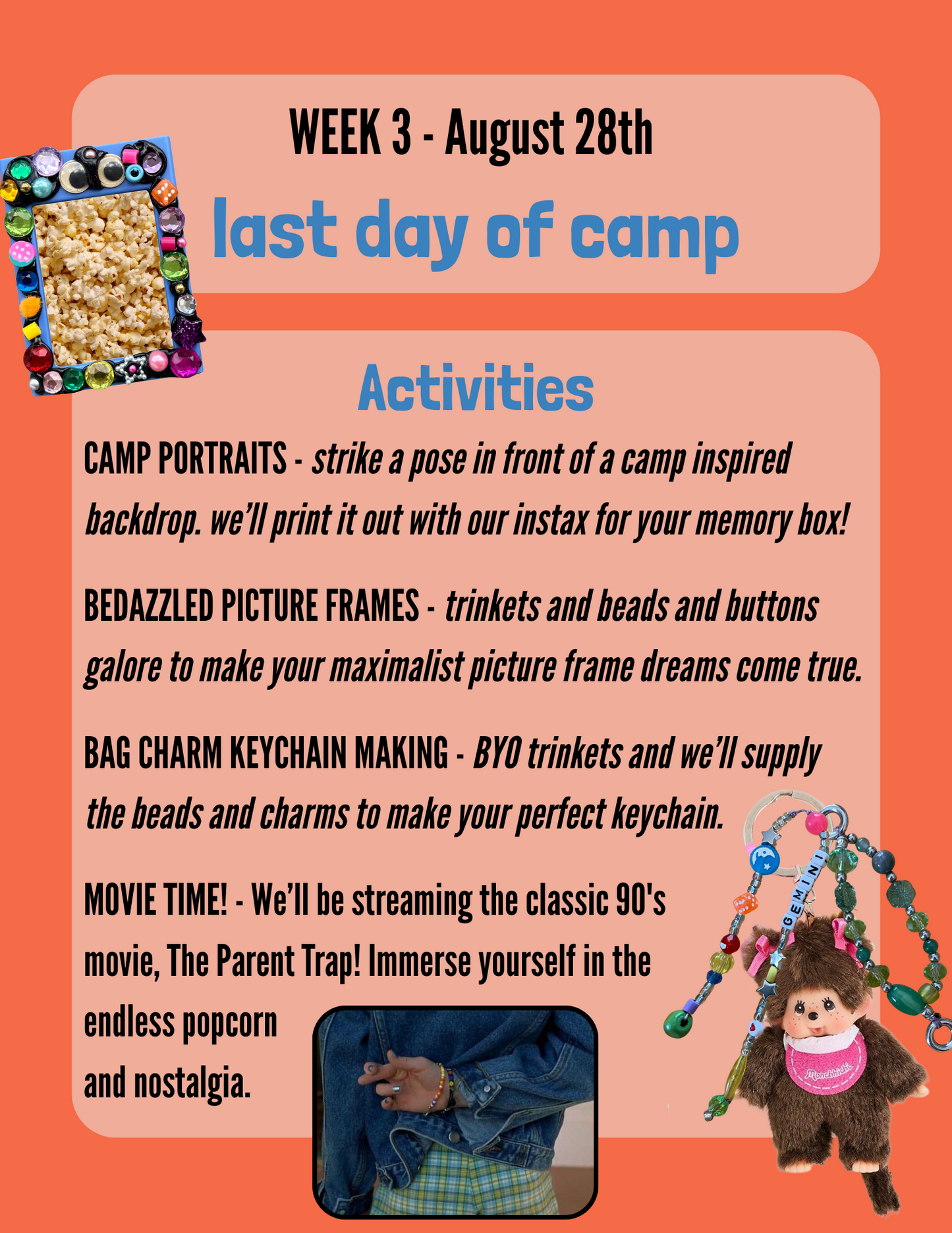 CRAFT CLUB WEEK THREE - AUGUST 28TH
