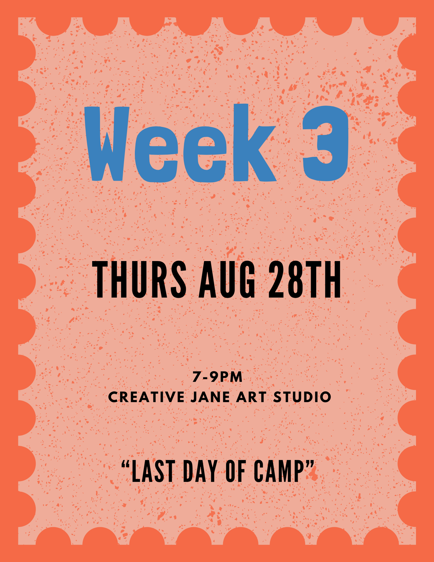 CRAFT CLUB WEEK THREE - AUGUST 28TH
